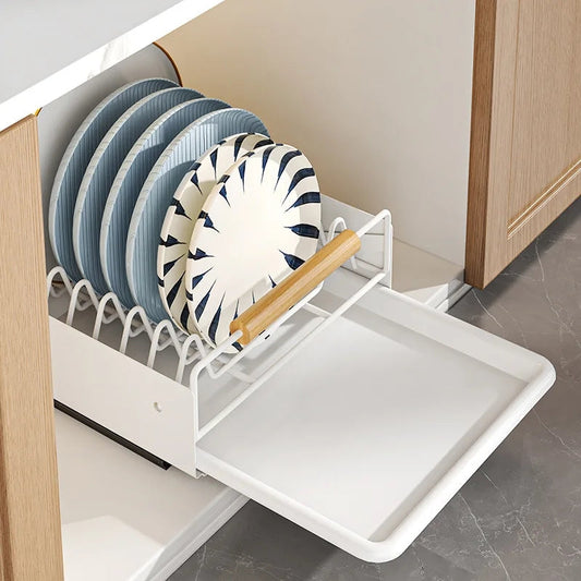 Kitchen Storage Organizer For Bowl & Plate Draining