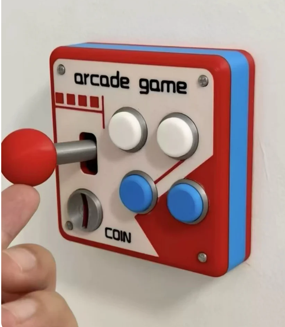 Interactive 3D Cartoon Light Switch Cover – Playful Square & Grumpy Blue Wall Decor
