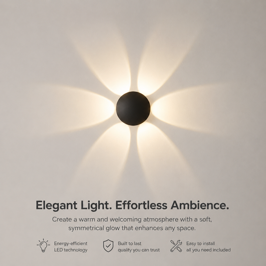 Motion Sensor Flower Wall Light Rechargeable LED Night Lamp