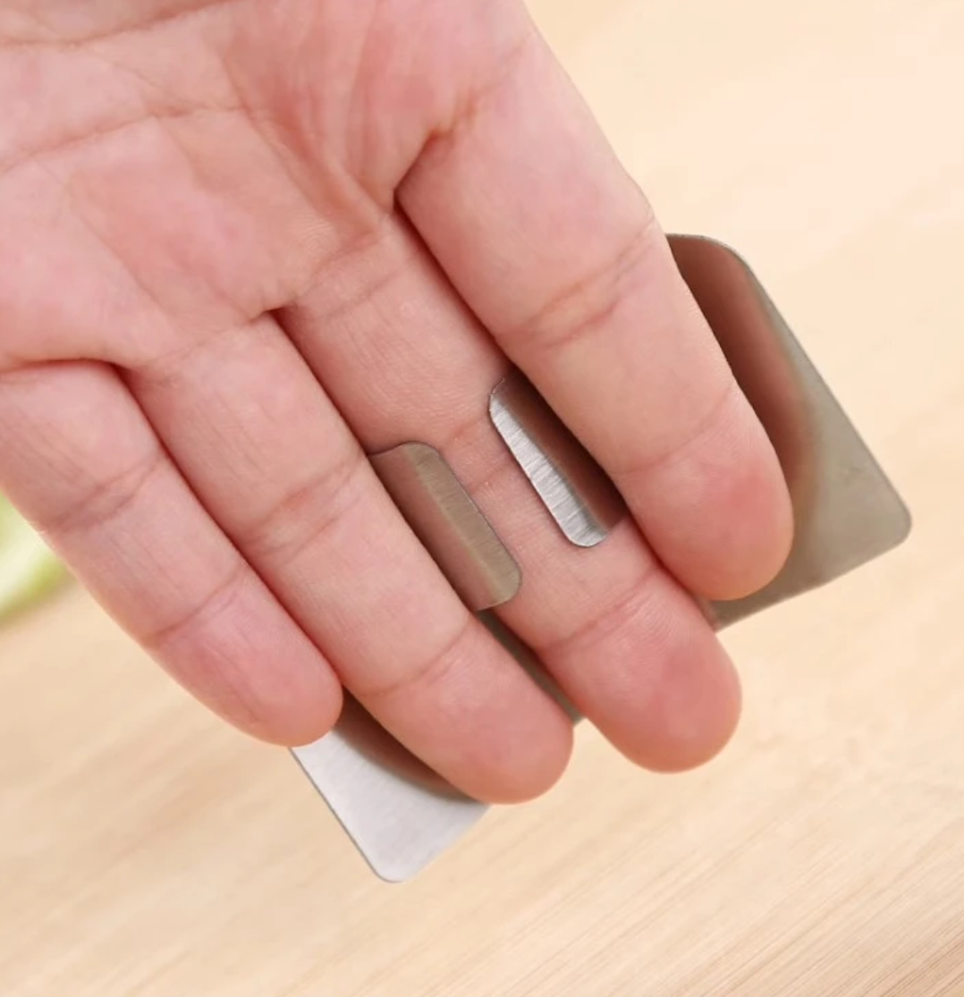 304 Stainless Steel Finger Guard for Safe Slicing