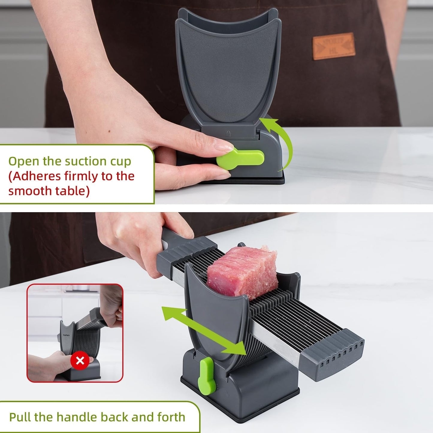 Multi functional meat slicer
