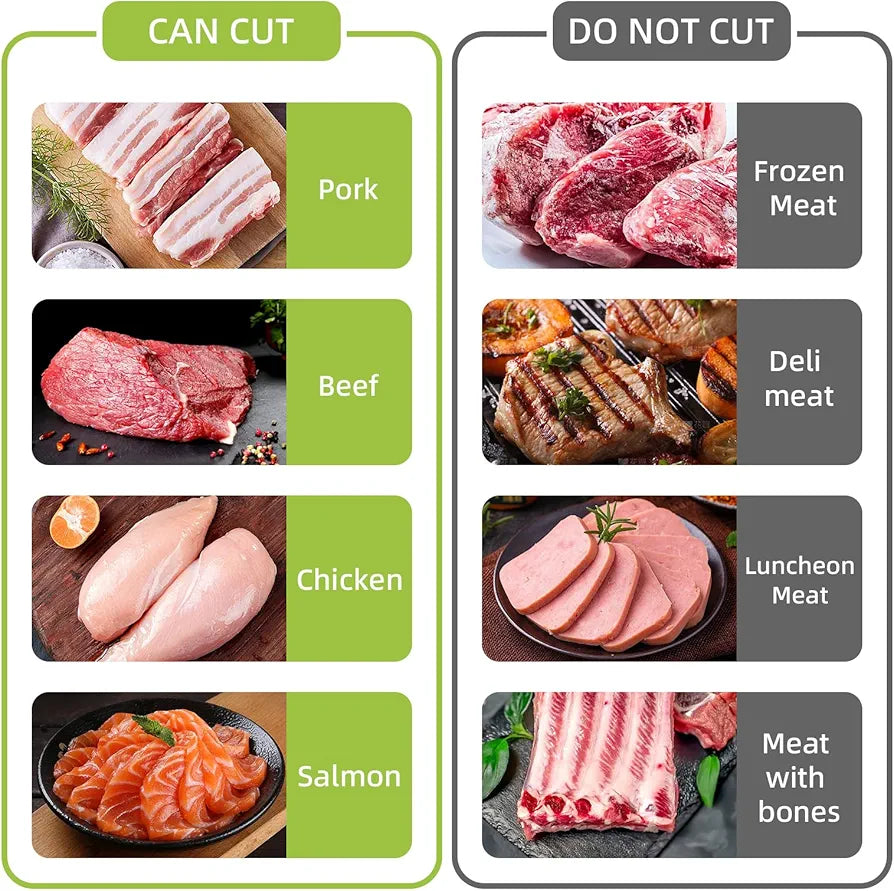 Multi functional meat slicer