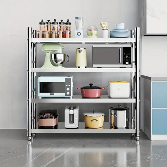 kitchen Four-Layer Microwave Oven And Oven Storage Rack