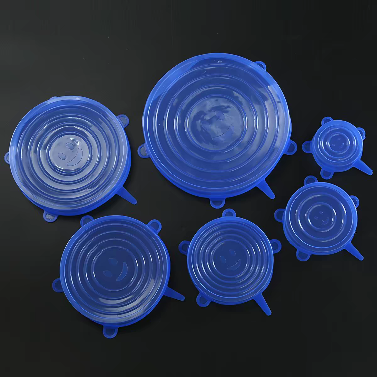 6-Piece Food-Grade Silicone Stretch Lids
