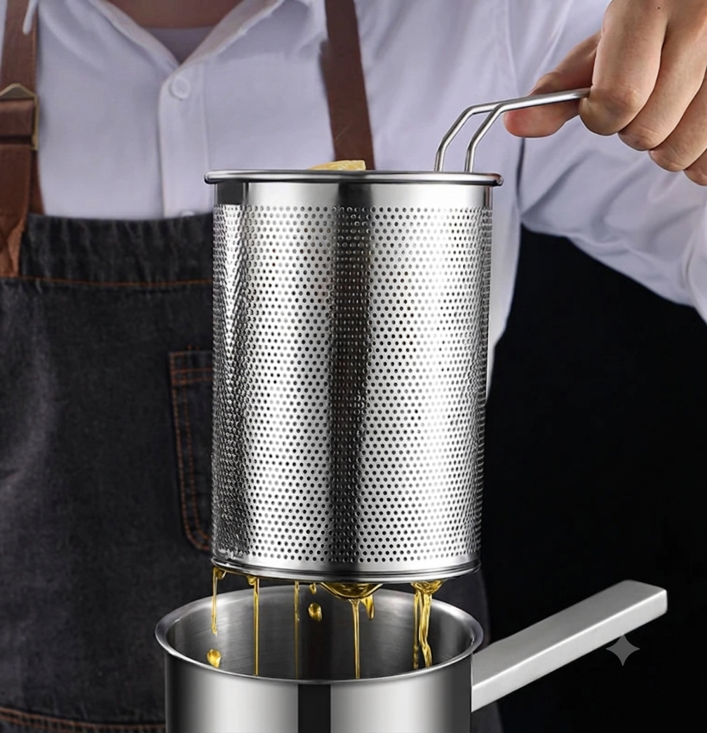 304 Stainless Steel Mini Deep Fryer
