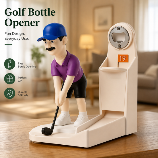 Creative Golf Bottle Opener - Fun Desktop Decor & Cap Opener