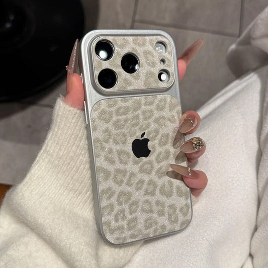 Premium Glitter Leopard iPhone Case