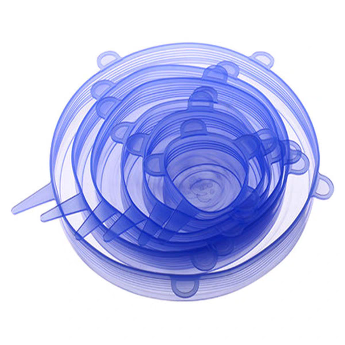 6-Piece Food-Grade Silicone Stretch Lids