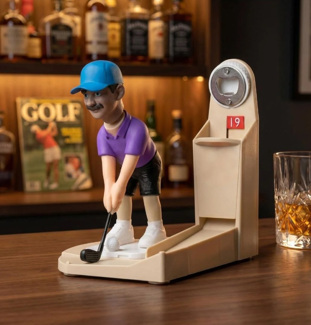 Creative Golf Bottle Opener - Fun Desktop Decor & Cap Opener