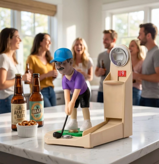 Creative Golf Bottle Opener - Fun Desktop Decor & Cap Opener