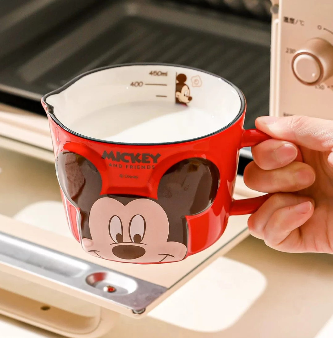 Mickey Ceramic Milk Mug with Measuring Scale