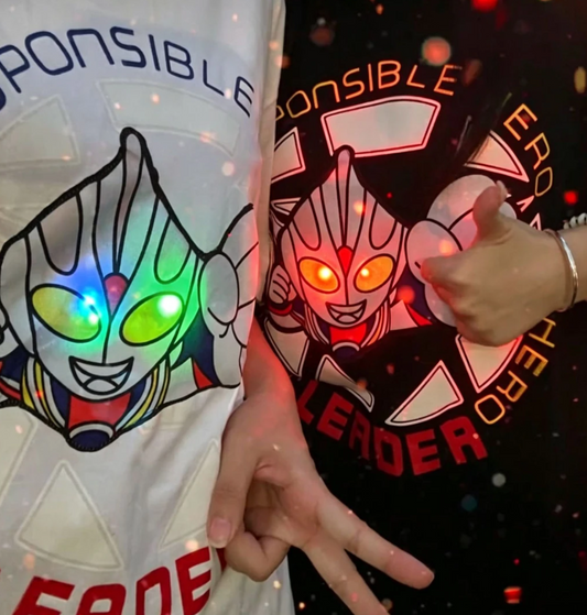 Light-Up Ultraman Cotton T-Shirt