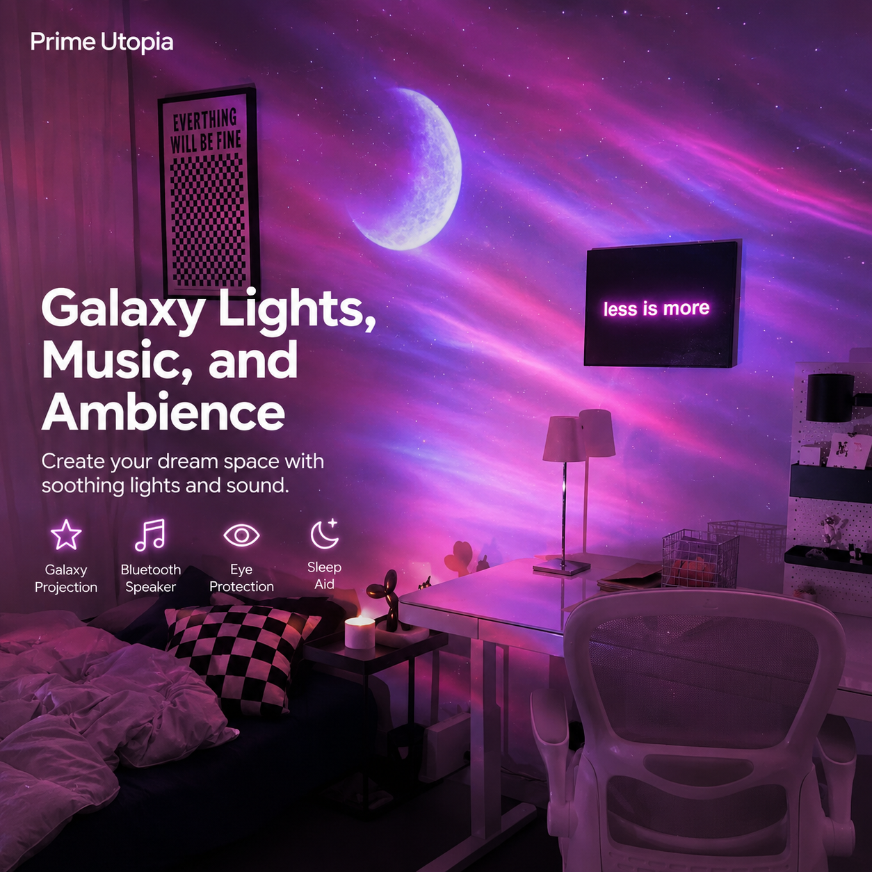 Astronaut Aurora Galaxy Projector light