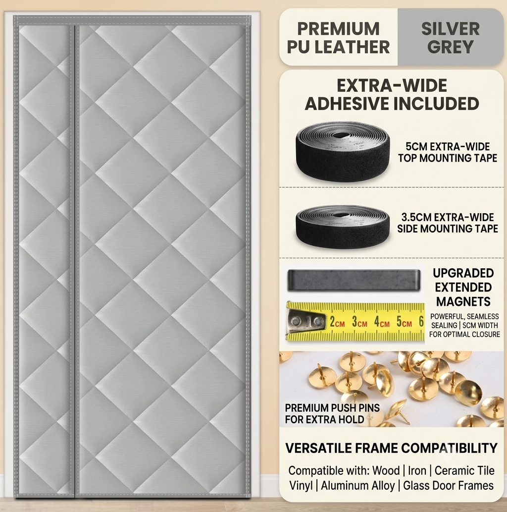 Side-Opening Insulated Windproof Door Curtain