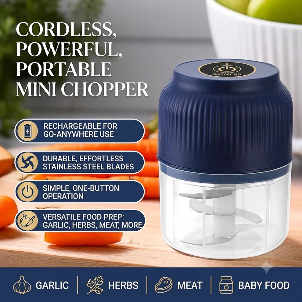 Rechargeable Electric Garlic Chopper