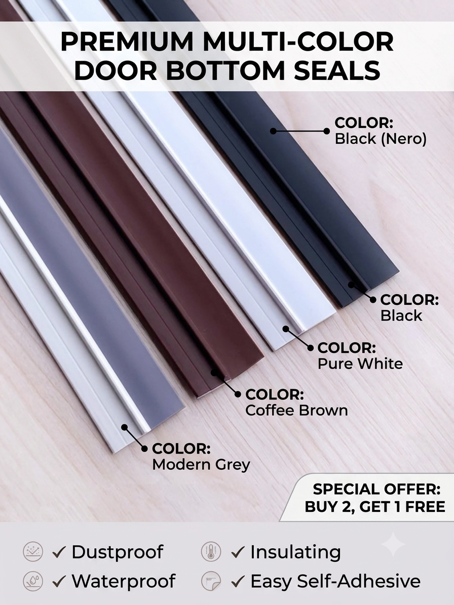 Heavy-Duty Door Bottom Weather Seal Strip