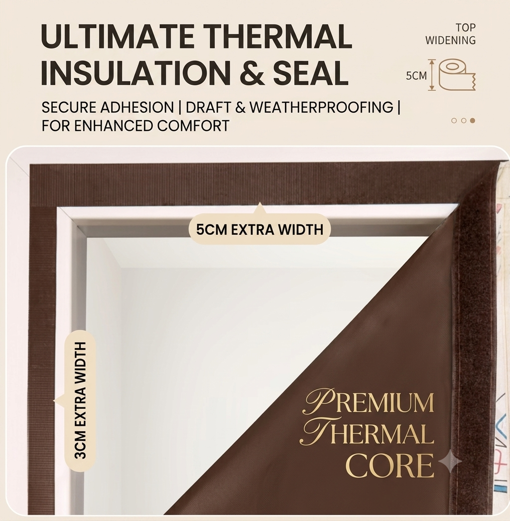 Side-Opening Insulated Windproof Door Curtain