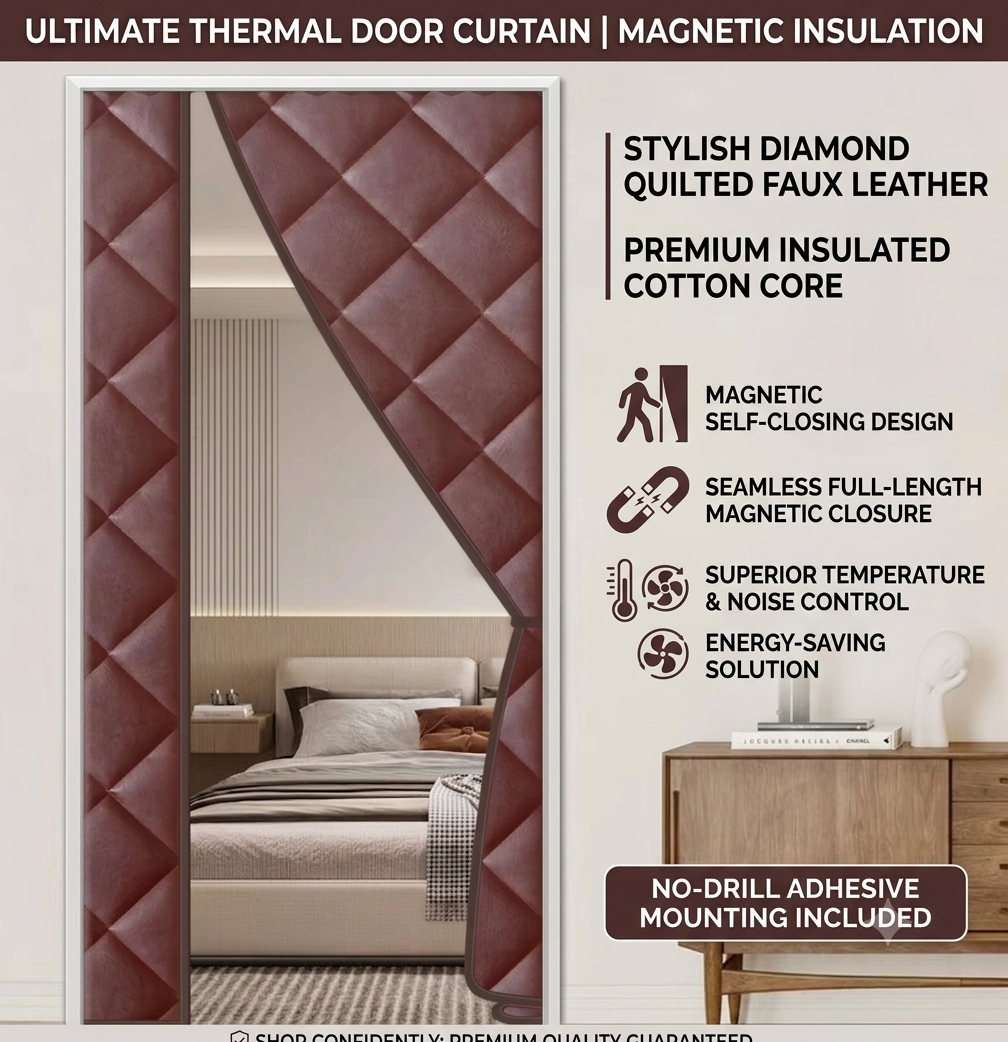 Side-Opening Insulated Windproof Door Curtain