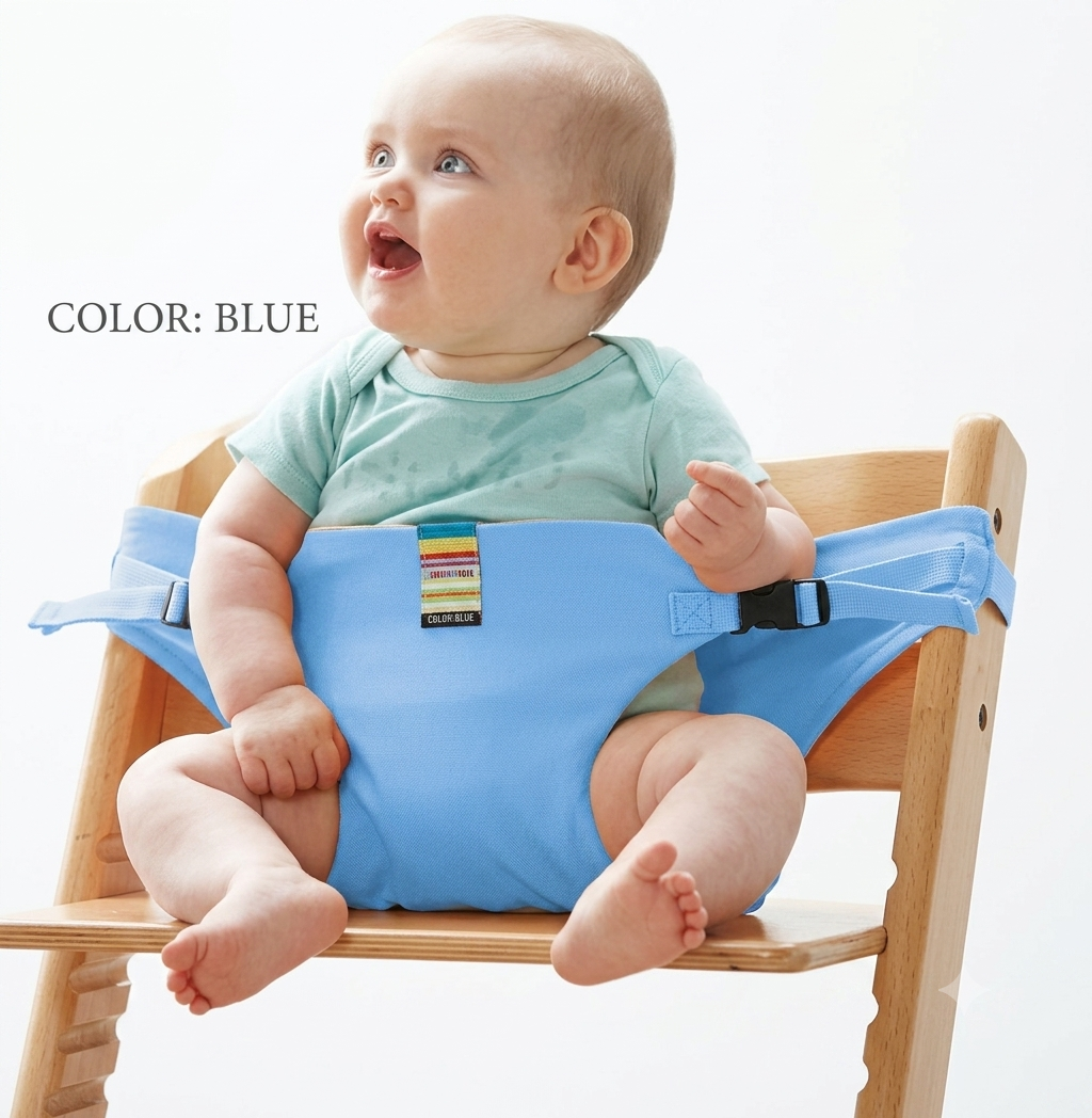 Portable Baby High Chair Safety Harness