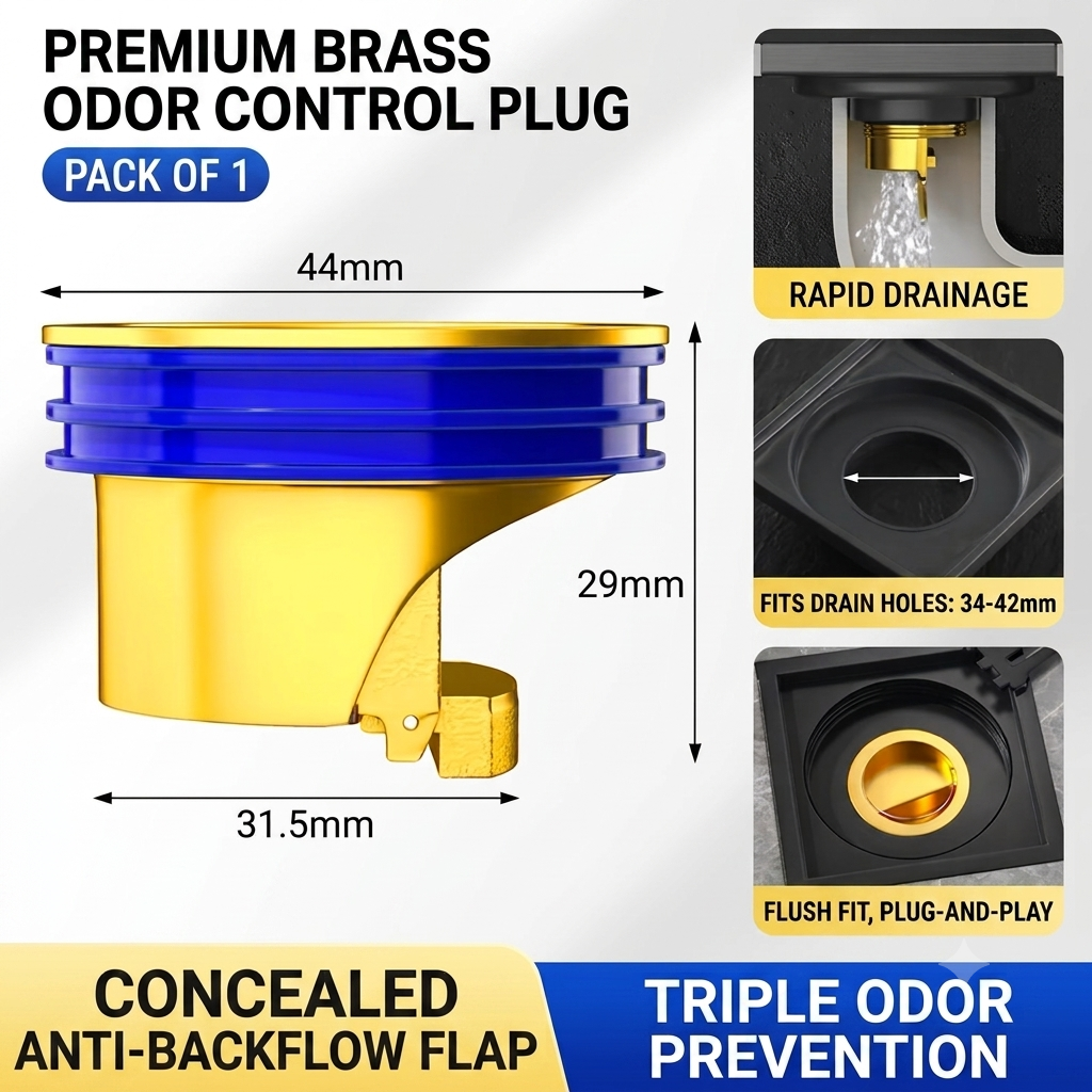 Premium Copper Anti-Odor Drain Core