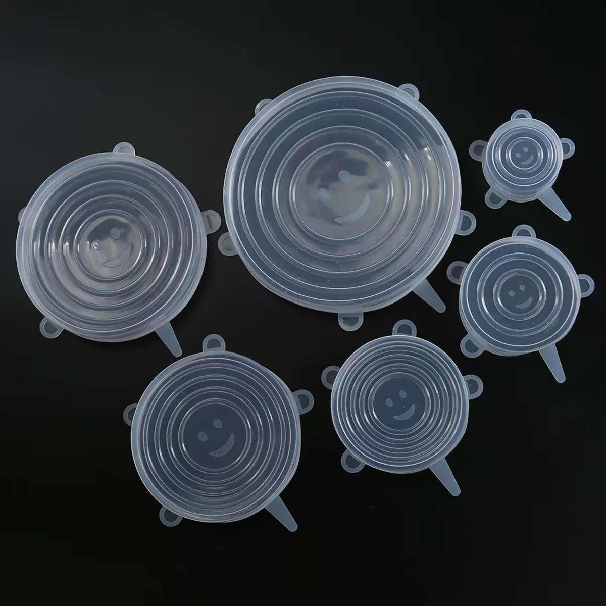 6-Piece Food-Grade Silicone Stretch Lids