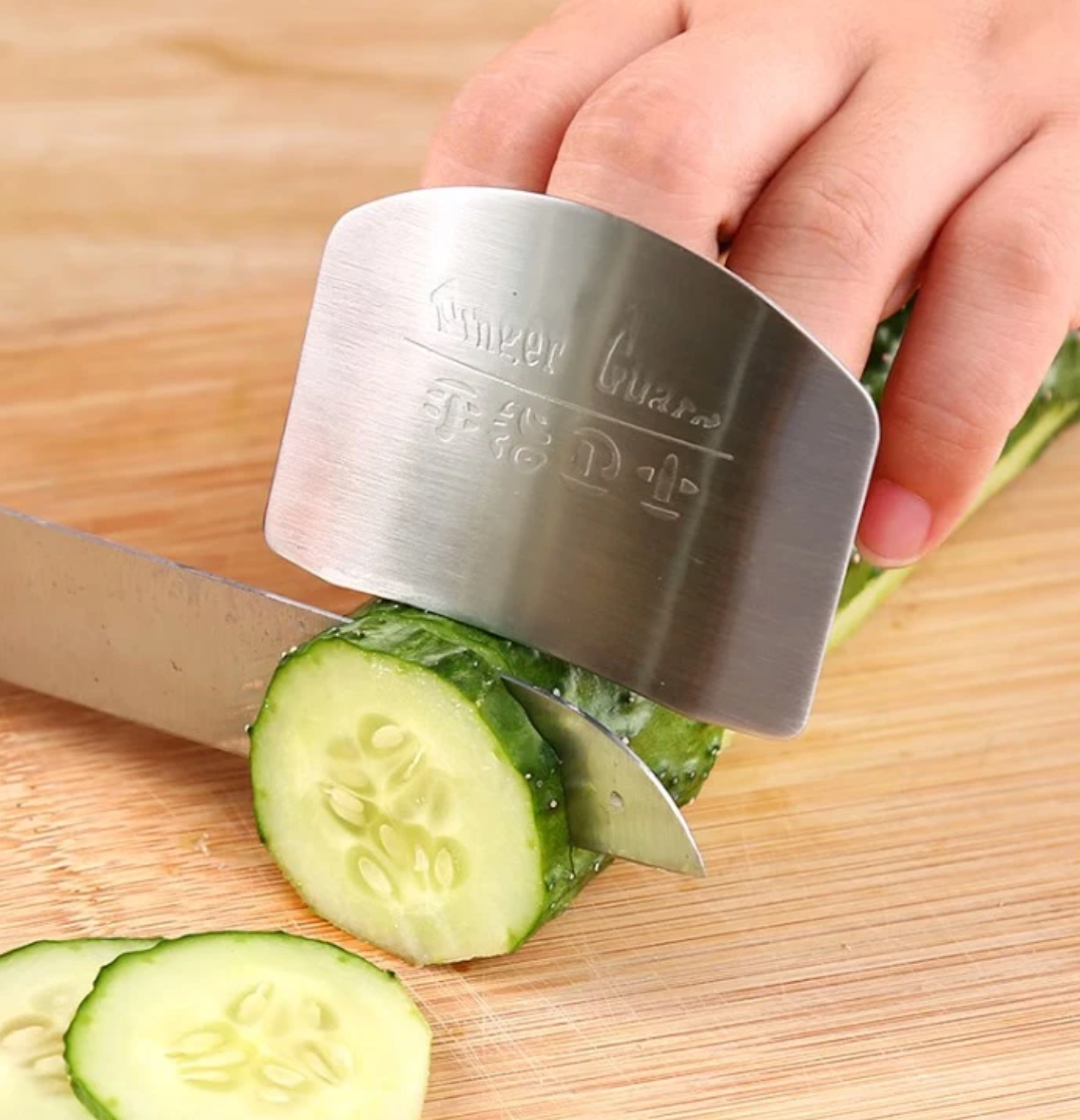 304 Stainless Steel Finger Guard for Safe Slicing
