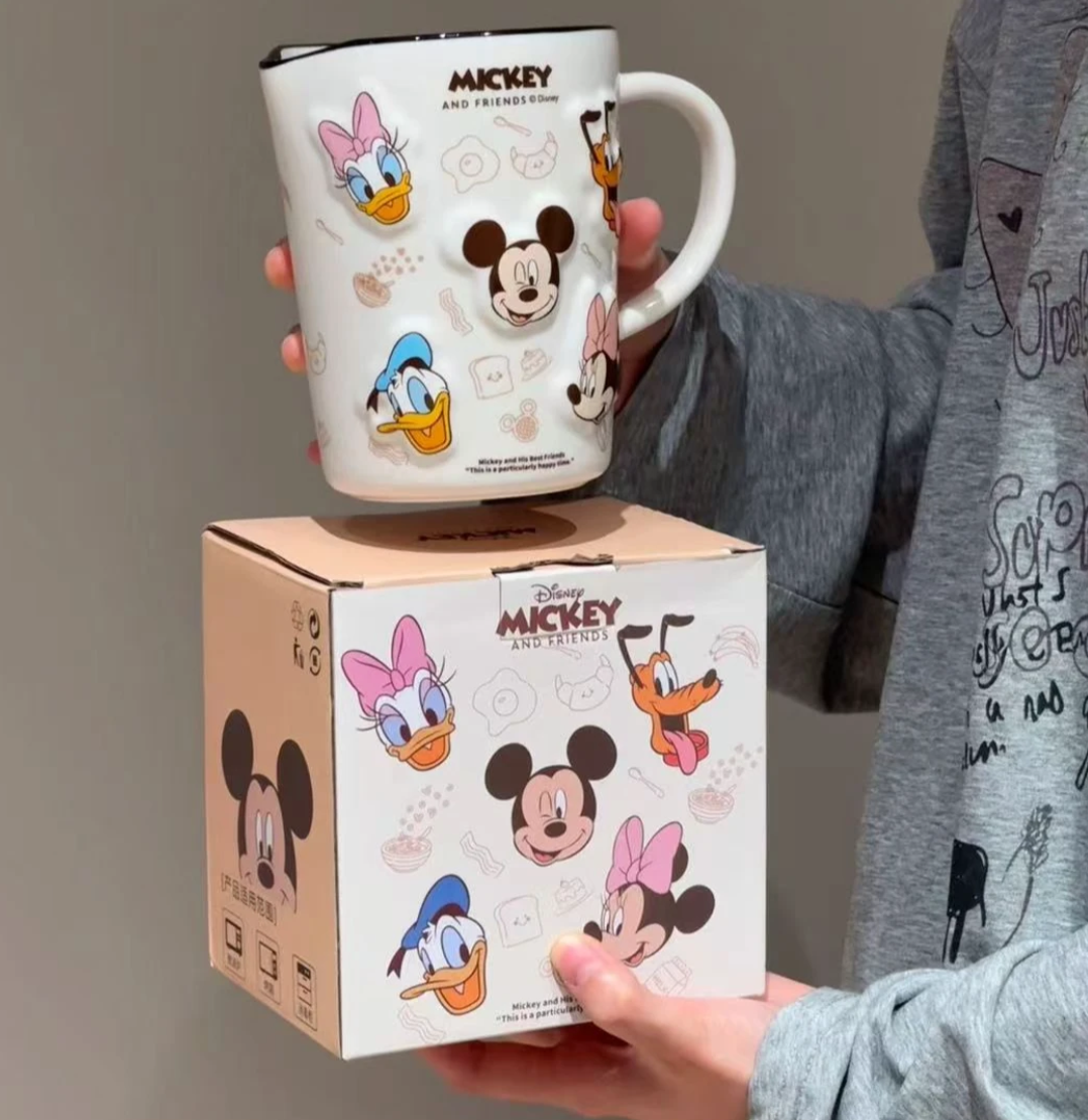 Mickey Ceramic Milk Mug with Measuring Scale